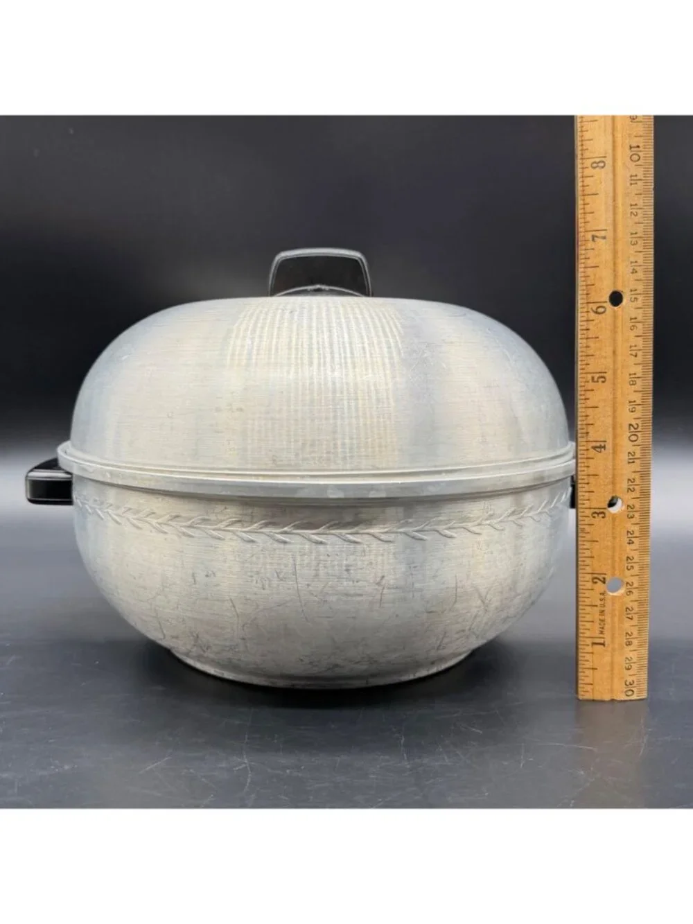 Vintage Bun Warmer West Bend USA Aluminum 1950s Serving Dish 3 Piece Retro